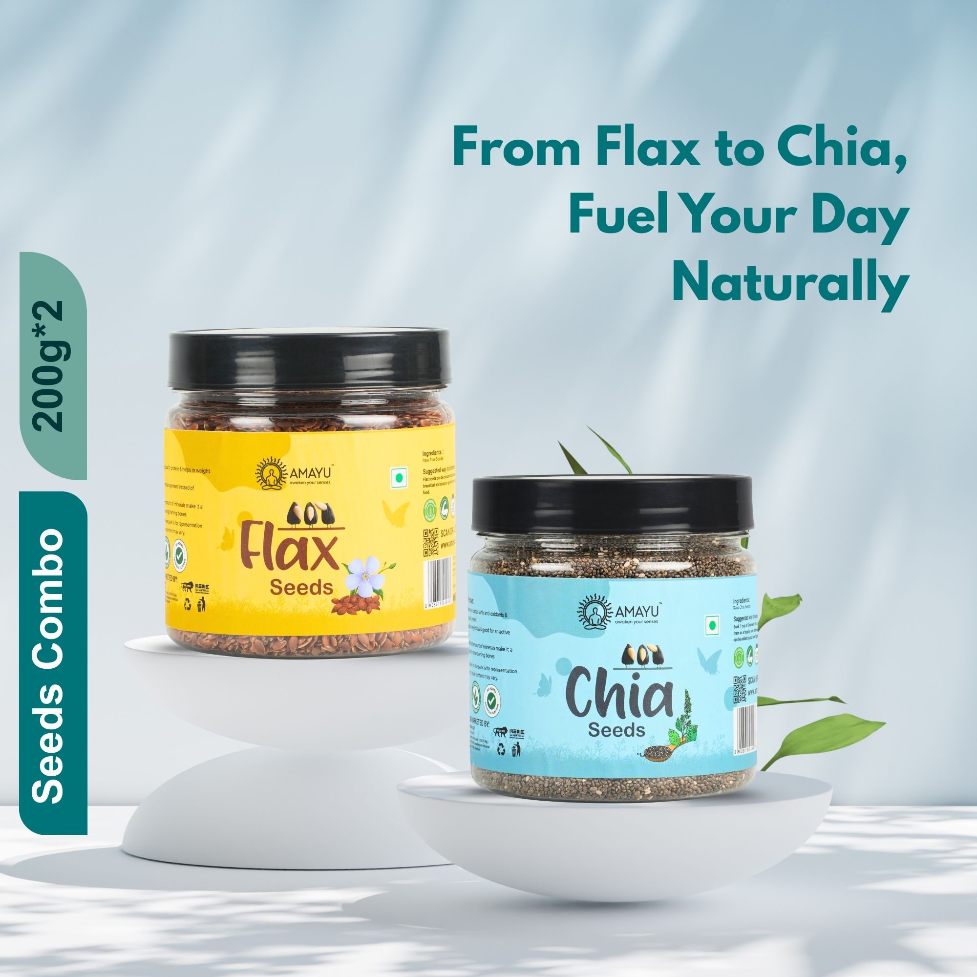 Raw Chia Flax Seeds 200g