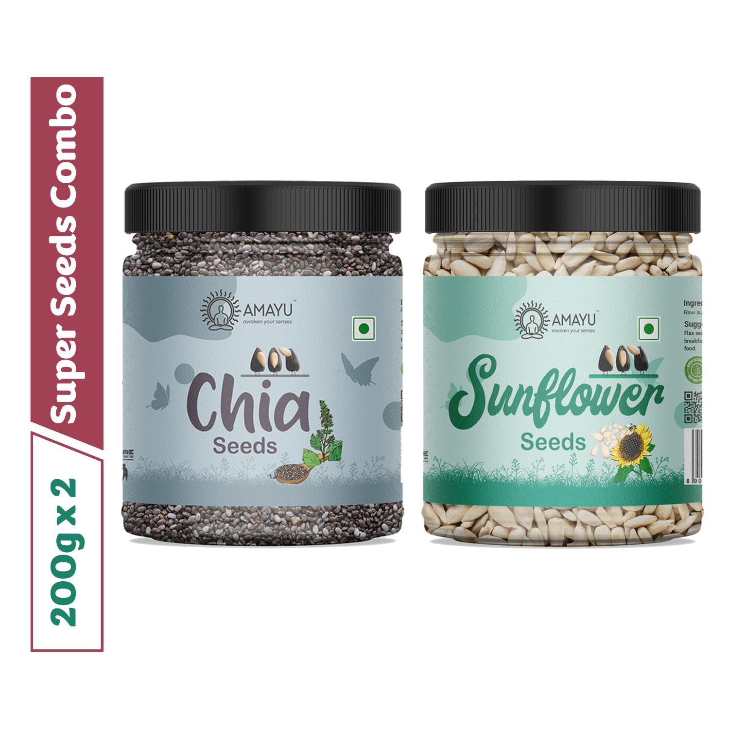 Raw Chia Sunflower Seeds Combo