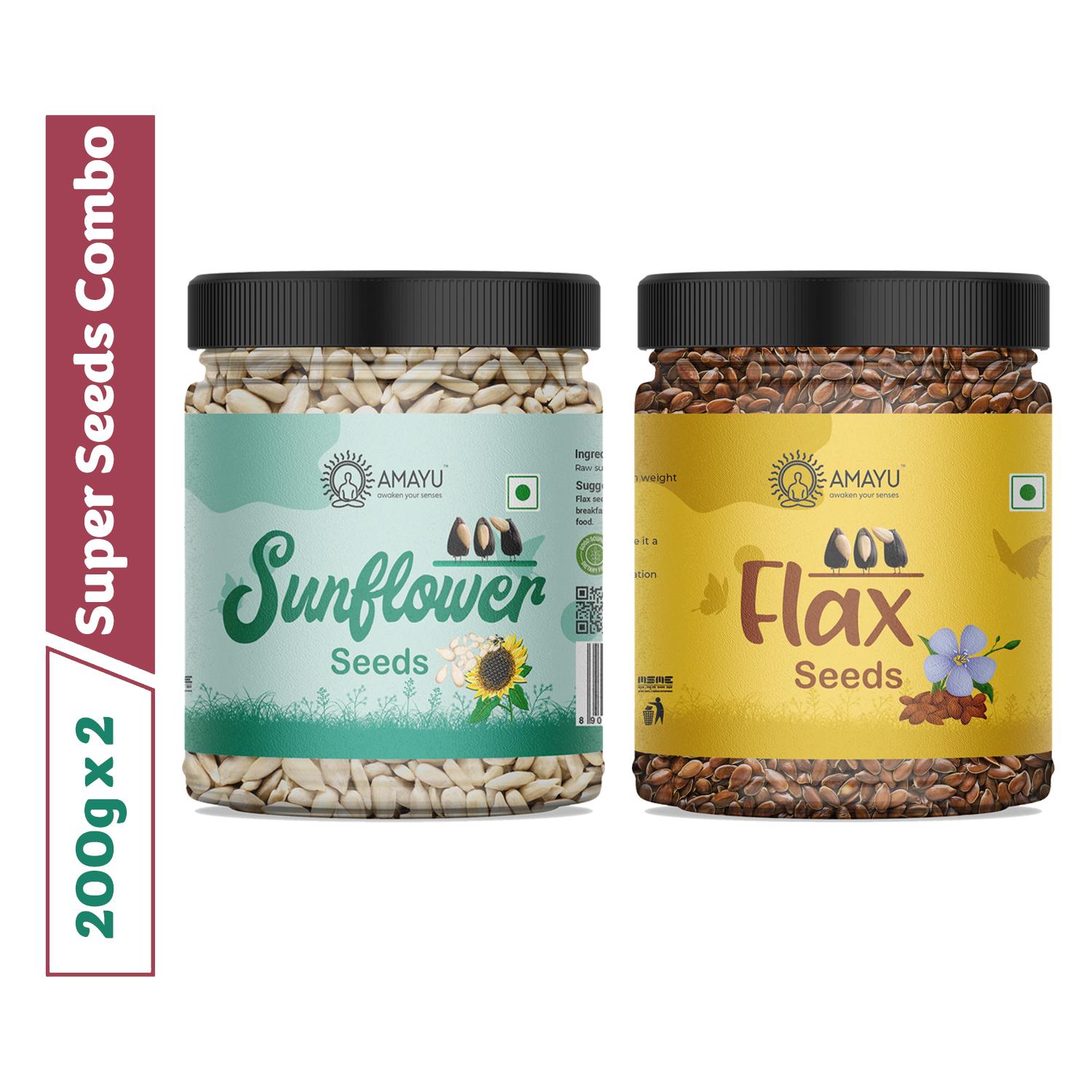 Raw Sunflower Flax Seeds