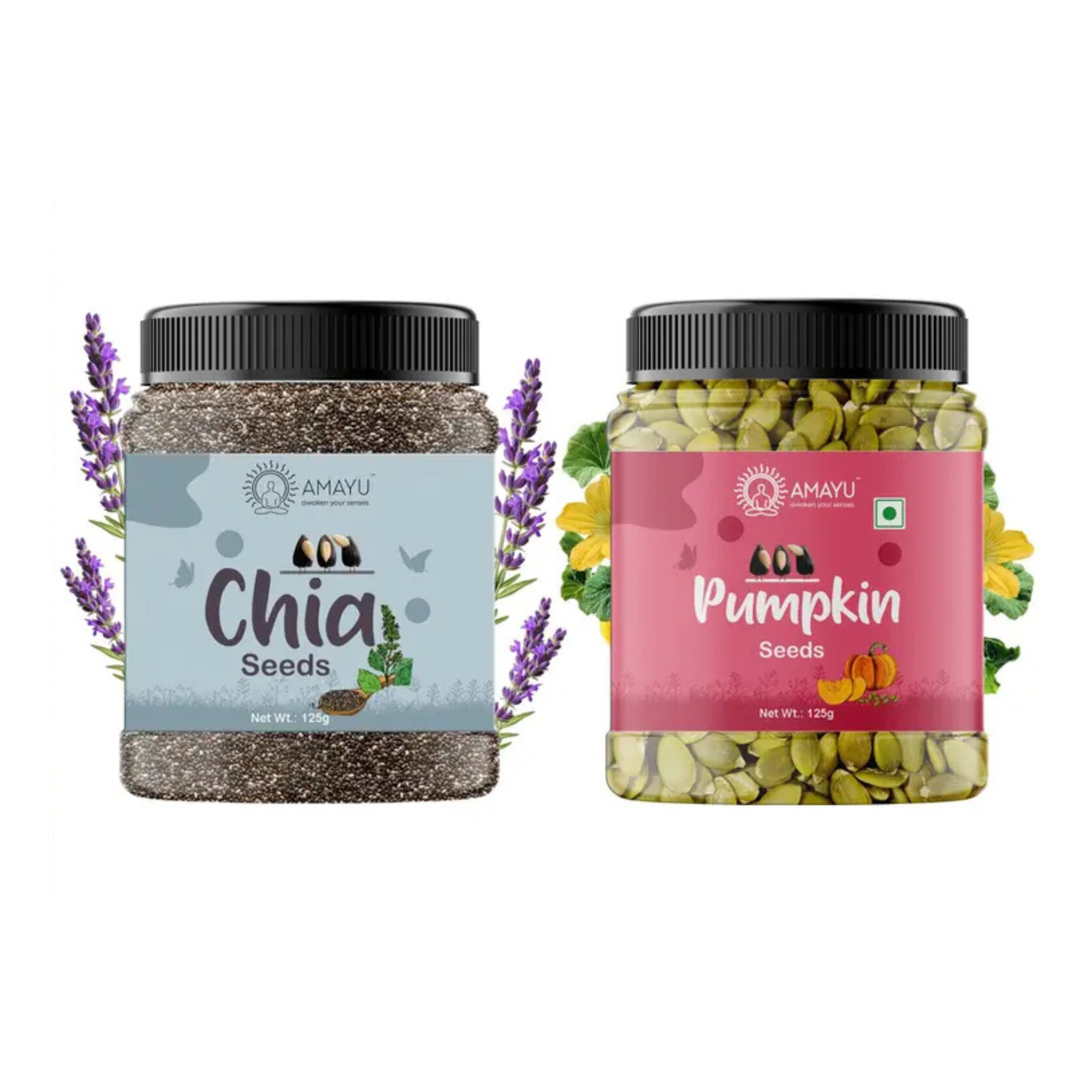 Raw Chia Pumpkin Seeds Combo 125g