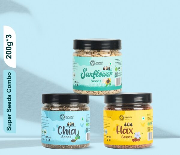 Raw Chia Flax Sunflower seeds 200g