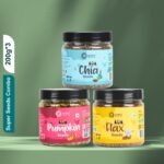 Raw Chia Pumpkin Flax Seeds Combo 200g